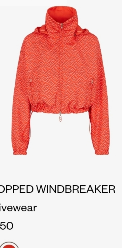 Fendi Skims Orange Windbreaker